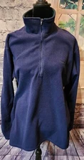 Vintage 90s Patagonia Capilene Fleece Jacket Unisex Large Blue 1/4 Zip Outdoor