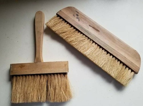 Vintage Brushes Wallpaper Paste & Smooth Shabby Prim Fiber Wood Cottagecore - Picture 2 of 12