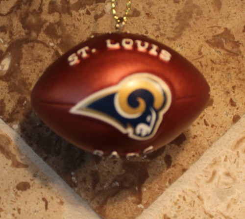 NFL St. Louis Rams Ornament Licensed League Christmas Tree Football Holiday Team - Picture 1 of 2