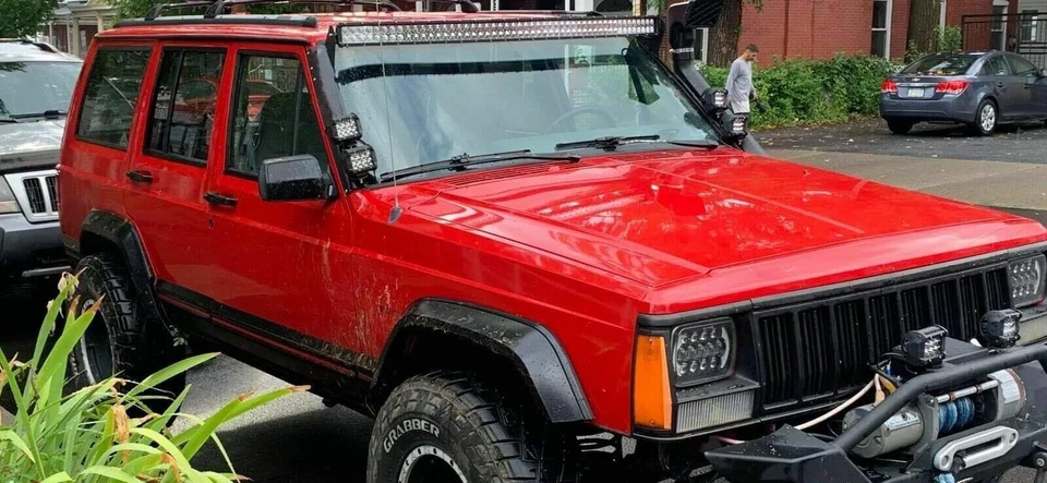 Windshield Pillar Mount Brackets LED Light Bar FITS Jeep Cherokee XJ Comanche MJ - Image 3 of 4