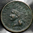 1866 Indian Head One Cent   RC445
