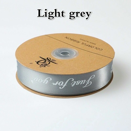 2.5mm Polyester Ribbon Just for You Printed Gifts Wrapping Christmas Decor - Picture 13 of 20