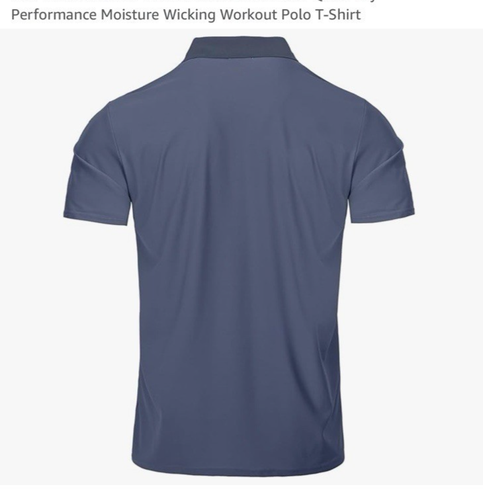 Men's golf shirt, BLACK shirt, large, short sleeve , BLACK polo style shirt NEW - Picture 3 of 5