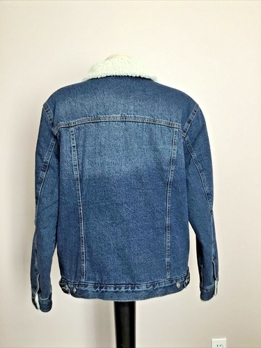 TIME AND TRU FULLY LINED MISSY MEDIUM WASH DENIM JACKET SZ M (8-10) - Picture 5 of 12