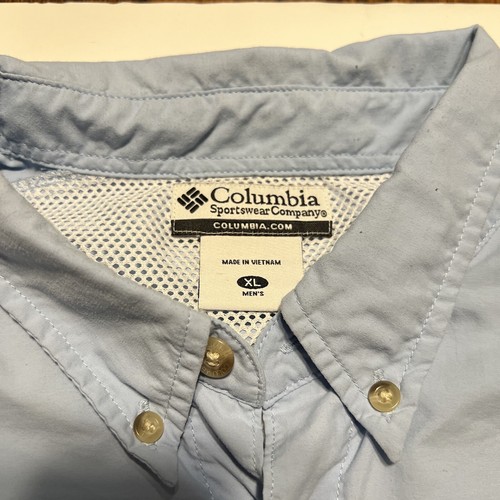 Columbia PFG Vented Fishing Shirt Plaid Omni-Shade Camp Shirt Mens Size XL - Picture 5 of 10