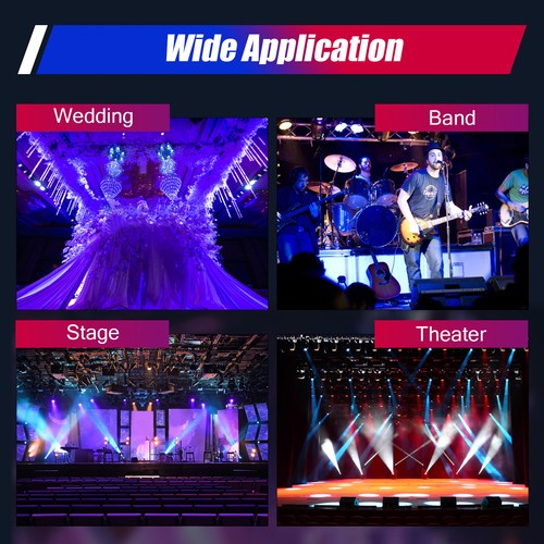 LED Follow Spotlight Party Theater Stage Follow Focused Light Manual Control NEW - Picture 12 of 20