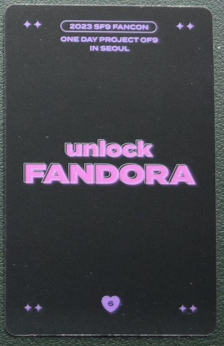 SF9 Unlock Fandora One Day Project 2023 Fancon OF9 Member Photocards Official - Picture 46 of 56