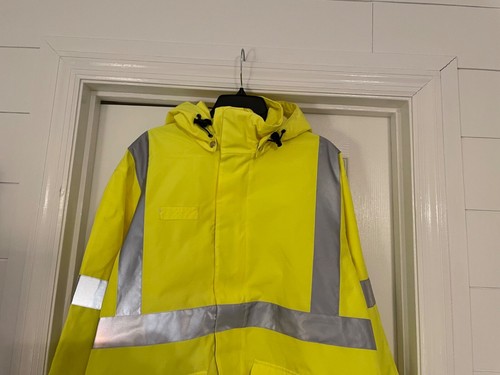NWT Lion Apparel Men’s Medic 1 High Visibility Full Zip Hooded Jacket Size Large - Picture 2 of 11