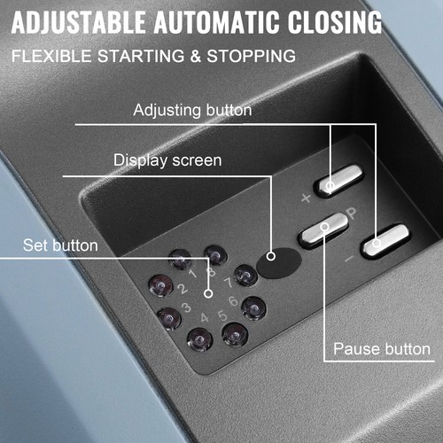 VEVOR Abridor de Puerta de Garaje 800N 120 mm/s Control Remoto Automático 3-5min - Imagen 4 de 12