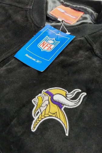 Vintage Minnesota Vikings Reebok Jeff Hamilton Suede Jacket Adult (XXL) NWT!!! - Picture 4 of 5