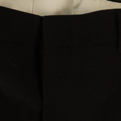 Vintage Hopsack Hose Herren 36 schwarz Dacron Polyester Wolle Slacks atmungsaktiv 36x29 - Bild 4 von 14