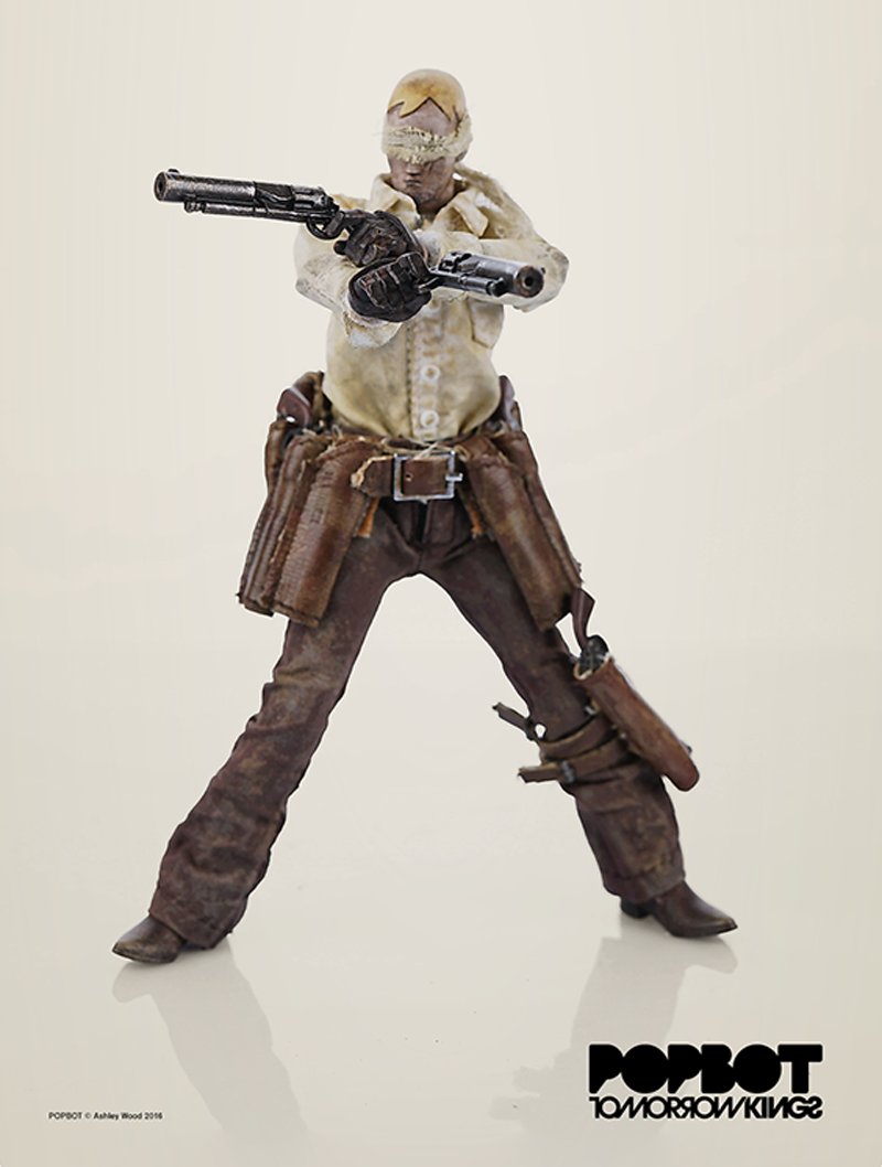 ThreeA 3A Portable Blind Cowboy & Ghost Horse Set Scale 1/12th