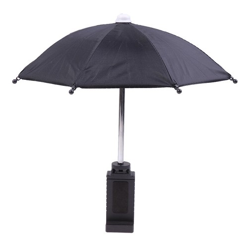 Waterproof Portable Mini Mobile Phone Holder Locomotive Umbrella Bike Umbrell _t - Zdjęcie 2 z 12