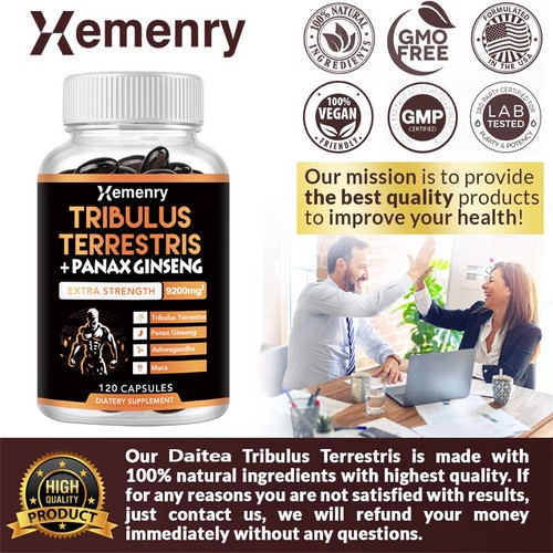 Tribulus Terrestris 9200mg-Maca,Ginseng -Testosterone Booster,Energy & Endurance - Picture 4 of 8