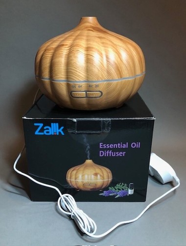 Diffuser für ätherische Öle - 550ml - Holzmaserung - melonenförmig - Neu - Bild 1 von 6