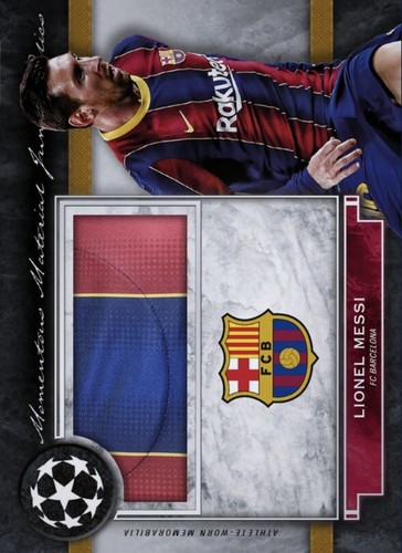 2020 Topps Champions League Memorabilia Patch Relic LIONEL MESSI Digital - Picture 1 of 1