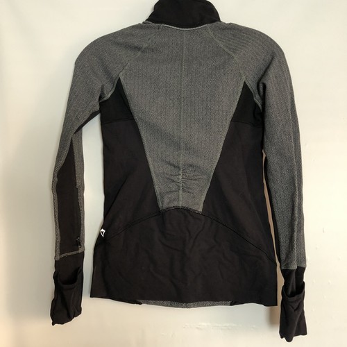 girls youth ivivva by lululemon 1/4 zip jacket pullover gray run active size 12 - Picture 5 of 7