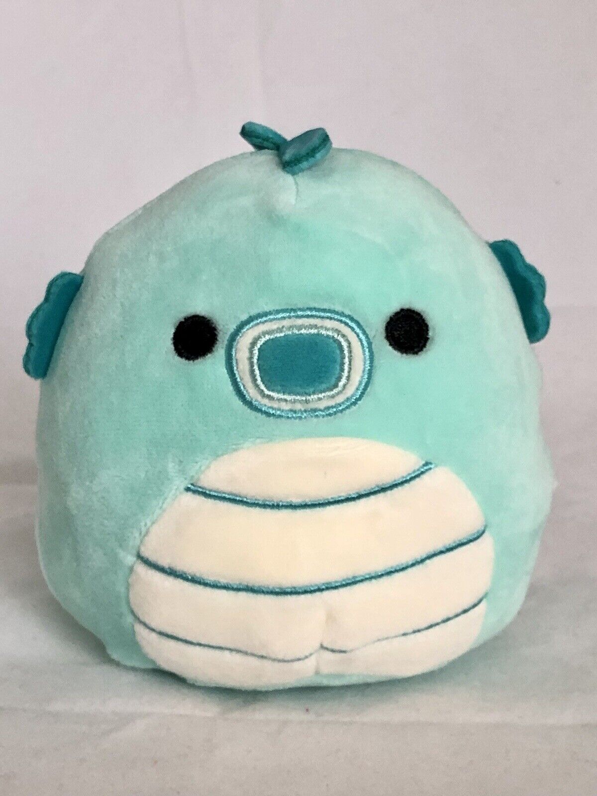 Squishmallow Sheldon The Seahorse Sm Teal Blue Plush 5” Kellytoy Tush