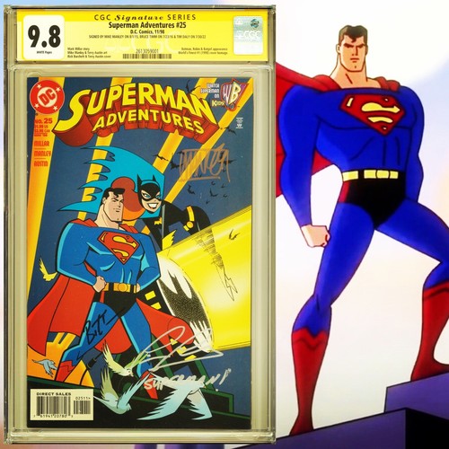 CGC 9.8 SS Superman Adventures #25 signed by Tim Daly, Bruce Timm & Mike Manley - Bild 1 von 2