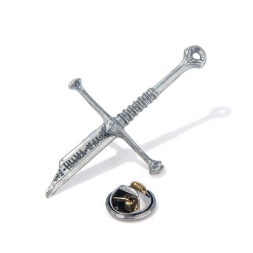 El Señor de los Anillos Narsil Espada Rota Broche Esmalte Insignia Solapa Prendedores Regalo Reino Unido - Imagen 3 de 7