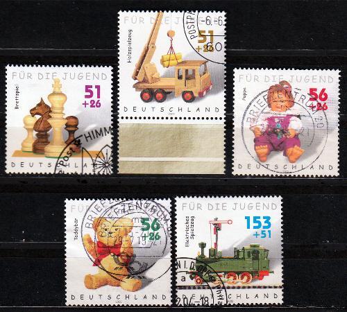 Bund 2002 Satz Mi-Nr. 2260 2261 2262 2263 2264 - RUNDSTEMPEL