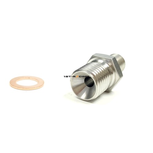 Turbo Oil Feed Adapter Fitting M10x1.0mm for AUDI VW SKODA 1.9 2.0TDI BV39 KP35 - Picture 4 of 6