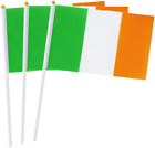 Ireland Flag Irish Hand Held Mini Small Stick Flags for Partyclassroom Garden Fe