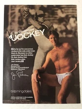 1989 Jockey Underwear Jim Palmer Vintage Print Ad pa24