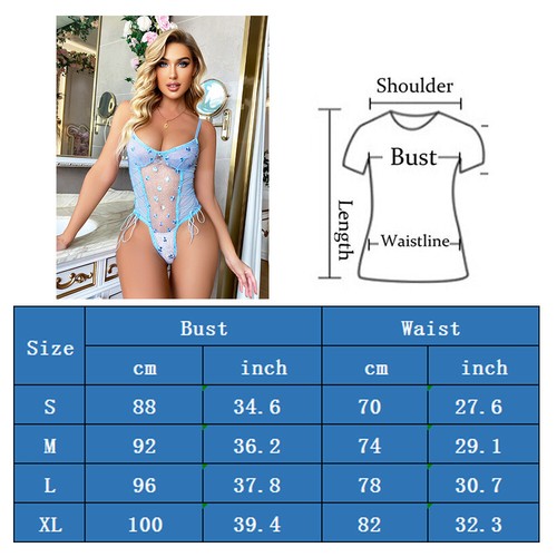 Women Sexy Lingerie Babydoll Sleepwear Underwear Lace Nightwear Teddy Bodysuit - Picture 2 of 10
