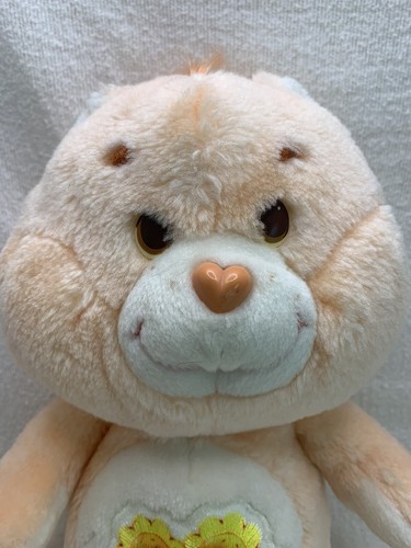 De colección Kenner Care Bear- Friend Bear 1983 Peluche 13” Insignia Flores Amarillas *Imprescindible Ver* - Imagen 4 de 9
