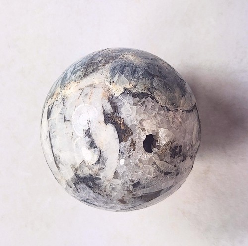 Fluorescent Fluorite Barite and a Crystal Vug 38mm Sphere for UV Collection 6178 - Picture 10 of 12