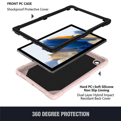 Kids Butterfly Stand Case Tough Cover Strap For Samsung Galaxy Tab A8 10.5" X200 - Picture 70 of 95