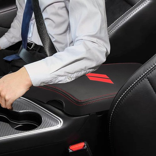 Cubierta de reposabrazos de cuero para consola central Dodge Challenger Protector M7 2015-2023 - Imagen 12 de 12