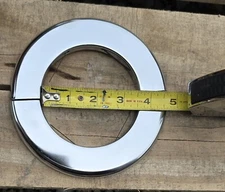 Lot of 2 - 3" IPS Chrome Split Pipe Spring Escutcheon Steel Ring Plate 76.2 mm 