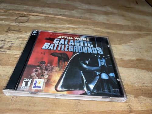 Star Wars Galactic Battlegrounds (Windows PC CD-ROM, 2001) Lucasarts, 2 Discs