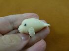 Tne-Man-674a) little white Manatee Tagua Nut Vegetable palm figurine sea baby