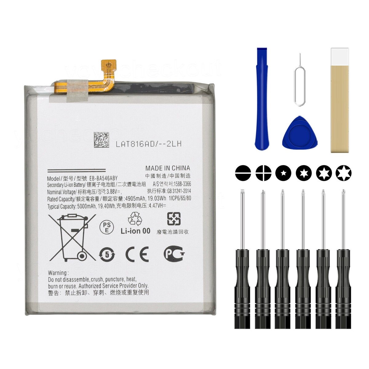 For Samsung Galaxy A54 5G SM-A546E SM-A546E/DS Battery EB-BA546ABY