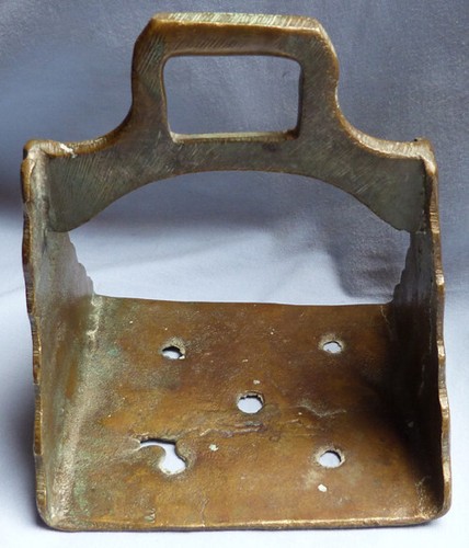 ANTIQUE 19TH CENTURY BRONZE OTTOMAN MILITARY HORSE STIRRUPS - Picture 3 of 6