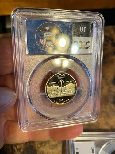 2007-S Flag Clad Utah State Quarter  PR70DCAM PCGS Proof 70 Deep Cameo - Picture 5 of 13
