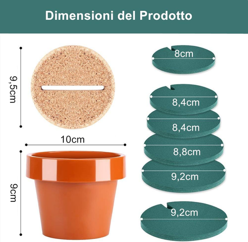 Set Di 6 Sottobicchieri Creativi a Forma Di Cactus, Sottobicchieri Moltifunzione - Foto 2 di 12