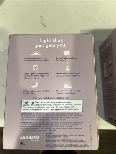 Bulbrite Solana 60 W G25 Smart Wifi Connected Edison LED Filament Light Bulb 2 - Picture 4 of 4