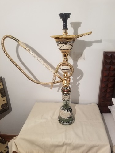 Large Size Best Hookah Shisha Mother of Pearl inlay Hand Made Complete set 37 IN - Picture 11 of 24