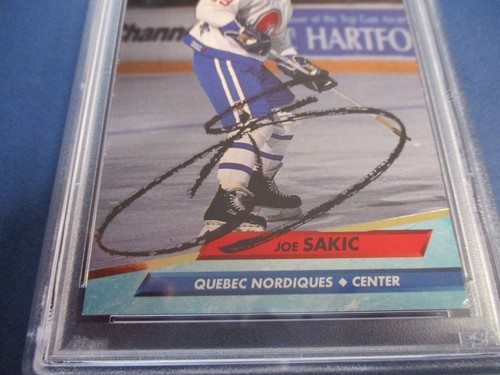 Joe Sakic Autographed Signed 1992-93 Fleer Ultra Card #179 PSA Slab Auth. - Picture 3 of 8