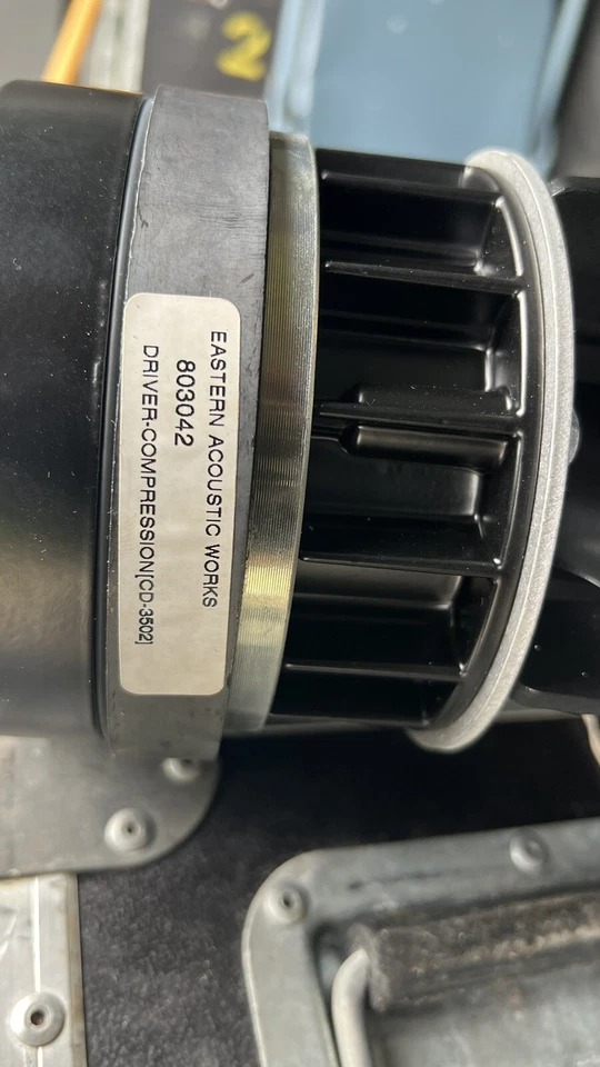 Pair EAW / RCF CD-3502 1.5" Horn Drivers w/ EAW Horn Flare Original Diaphragms - Image 4 of 4