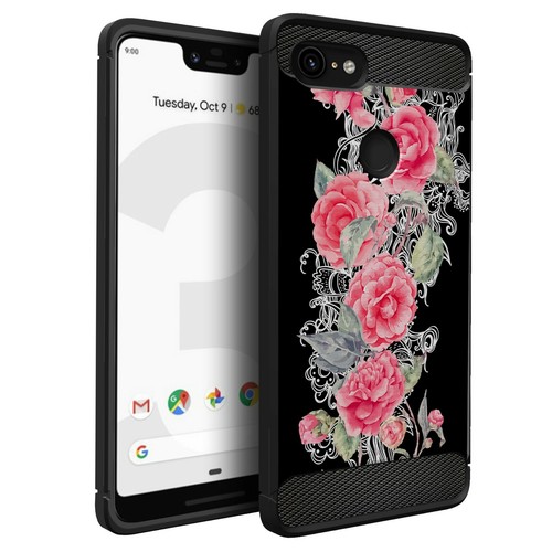 For Google Pixel 3 (2018)- Flexible Black TPU Case Ultra Slim Profile Design - Picture 42 of 176