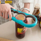 4-in-1 Jar & Can Opener for Weak Hands, Easy to Use for Elderly & Children