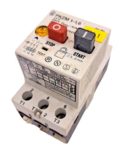 KLOCKNER-MOELLER PKZM1-1,6 STARTER, 3 PHASE, 1HP, 575V - Picture 2 of 6