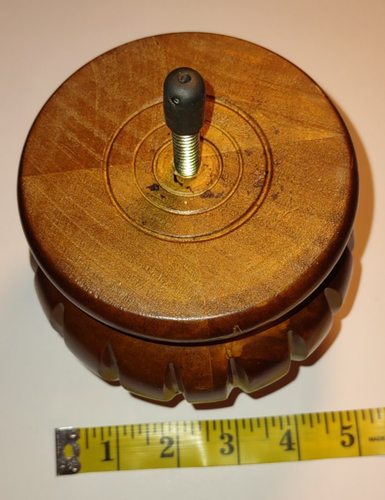 4.25'' TALL SOLID WOOD FURNITURE LEGS, 4 PC SET, TURNED WALNUT FINISH THREAD ROD - Picture 7 of 7