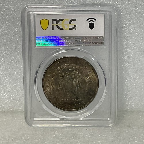1878 7TF reverso de dólar de plata Morgan 1878 AU58 con tonificación gnumismático - Imagen 6 de 6
