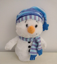 American Greetings Snowman 10" Plush Toy In Scarf Hat Christmas Holiday Stuffed